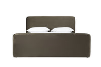 Audrey Queen Bed Moss Green Velvet