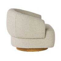Lyra Swivel Occasional Chair Boucle Cloud Grey
