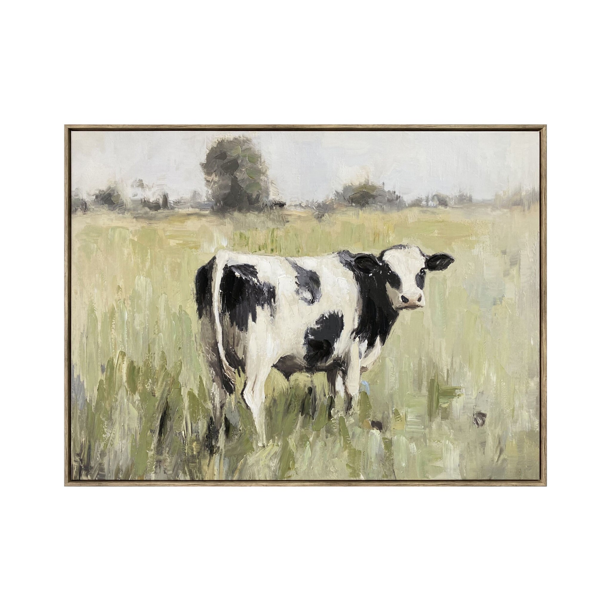 Daisy's Meadow Framed Textured Print 100x75cm