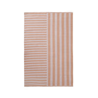 Amalfi Tea Rose Stripe Outdoor Rug 125x185cm