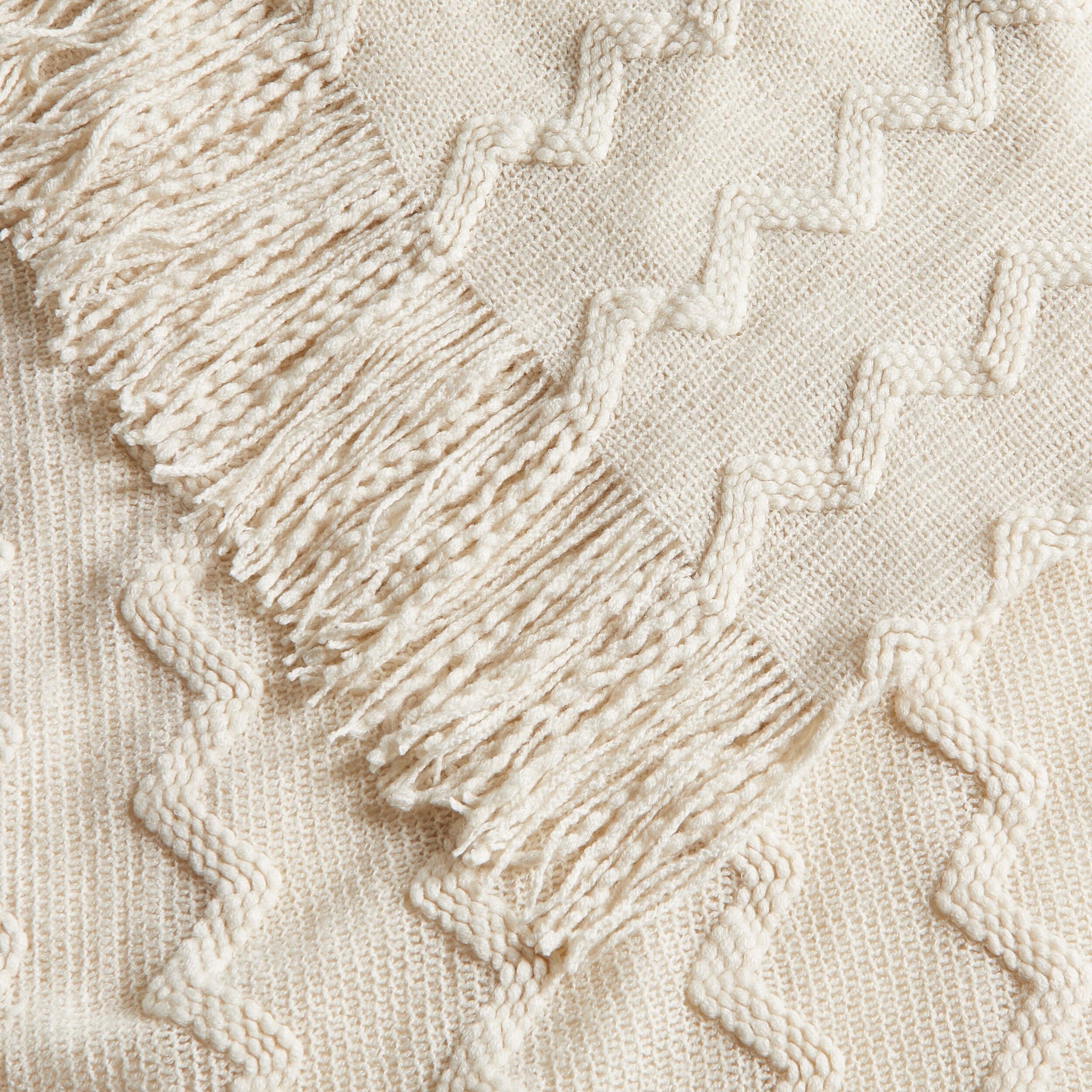 Tully Chevron Throw Cream 130x170cm