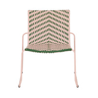 Maddie Occasional Chair Green/Pale Rose