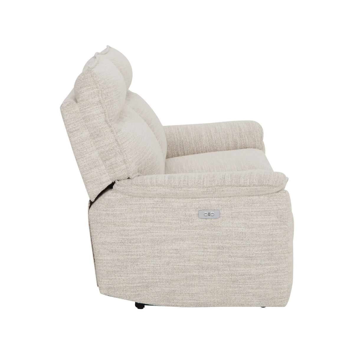Dillon 3 Seater Recliner Natural Textured Slub