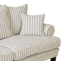 Lisette 2.5 Seater Sofa Linen Stripe