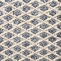 Kira Diamond Handwoven Blue & Cream Rug 300x240cm