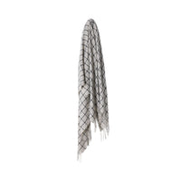 Omeo Grid Throw Grey 130x170cm