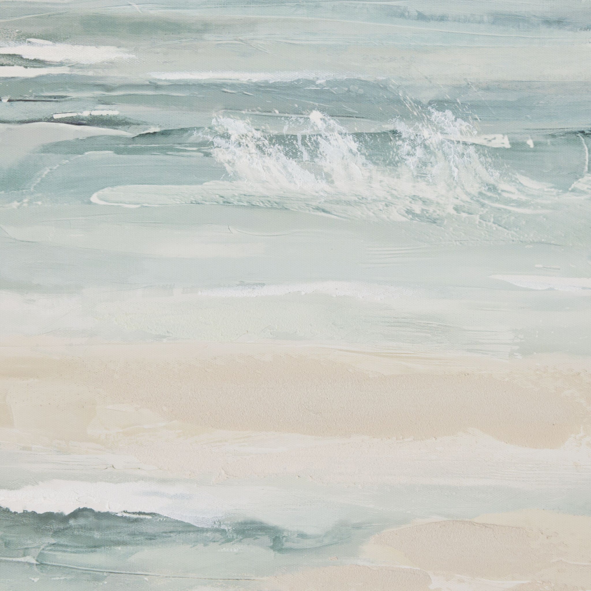 Narrow Ocean Framed Canvas Print 42.5x122.5cm