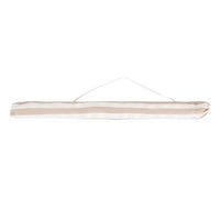 Amalfi Umbrella Scallop Edge Taupe/White Stripe