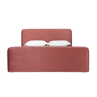 Audrey Queen Bed Rose Velvet