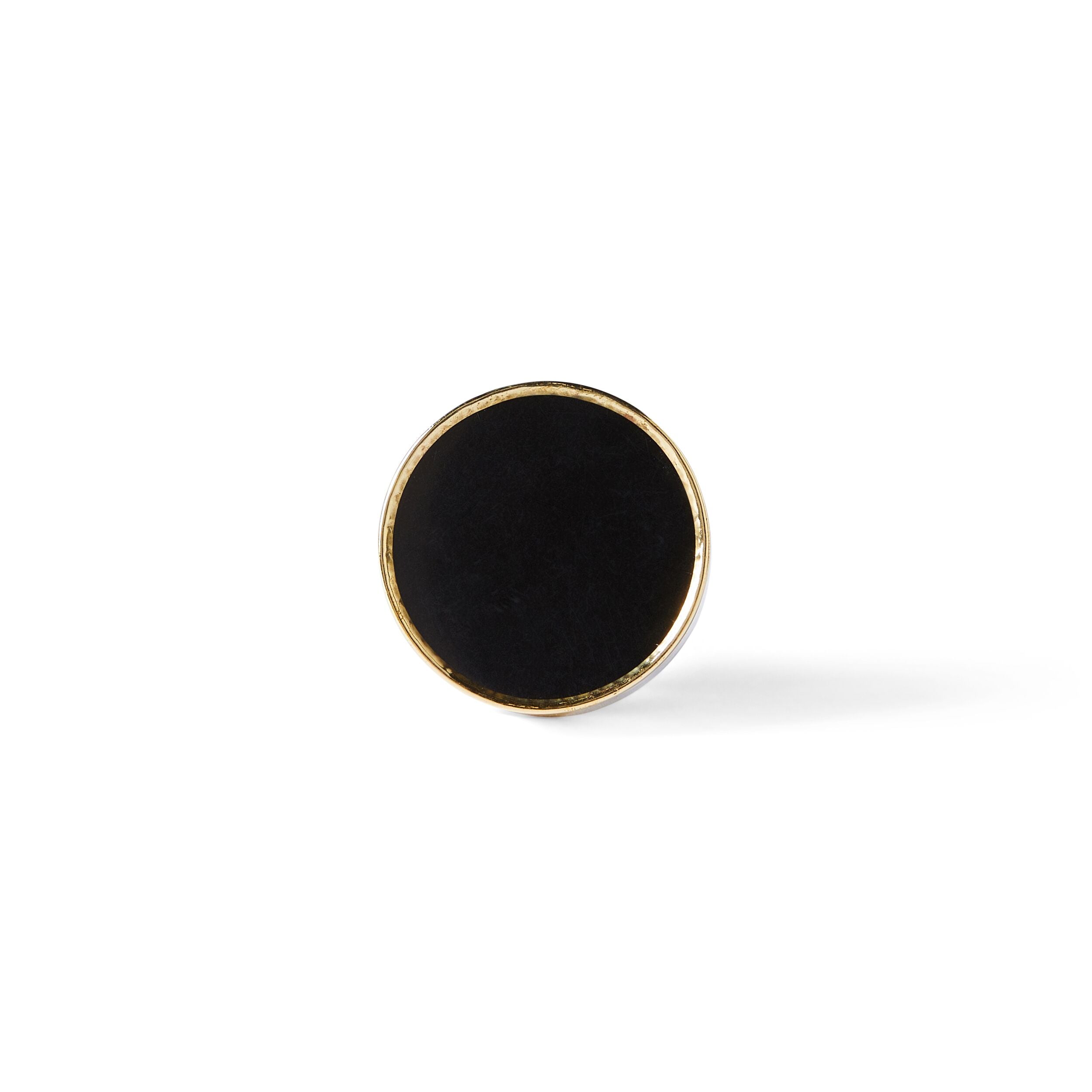 Luxe Black Disc Knob 4cm