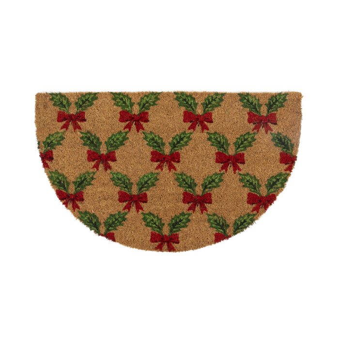 Christmas Bowtiful Holly Doormat