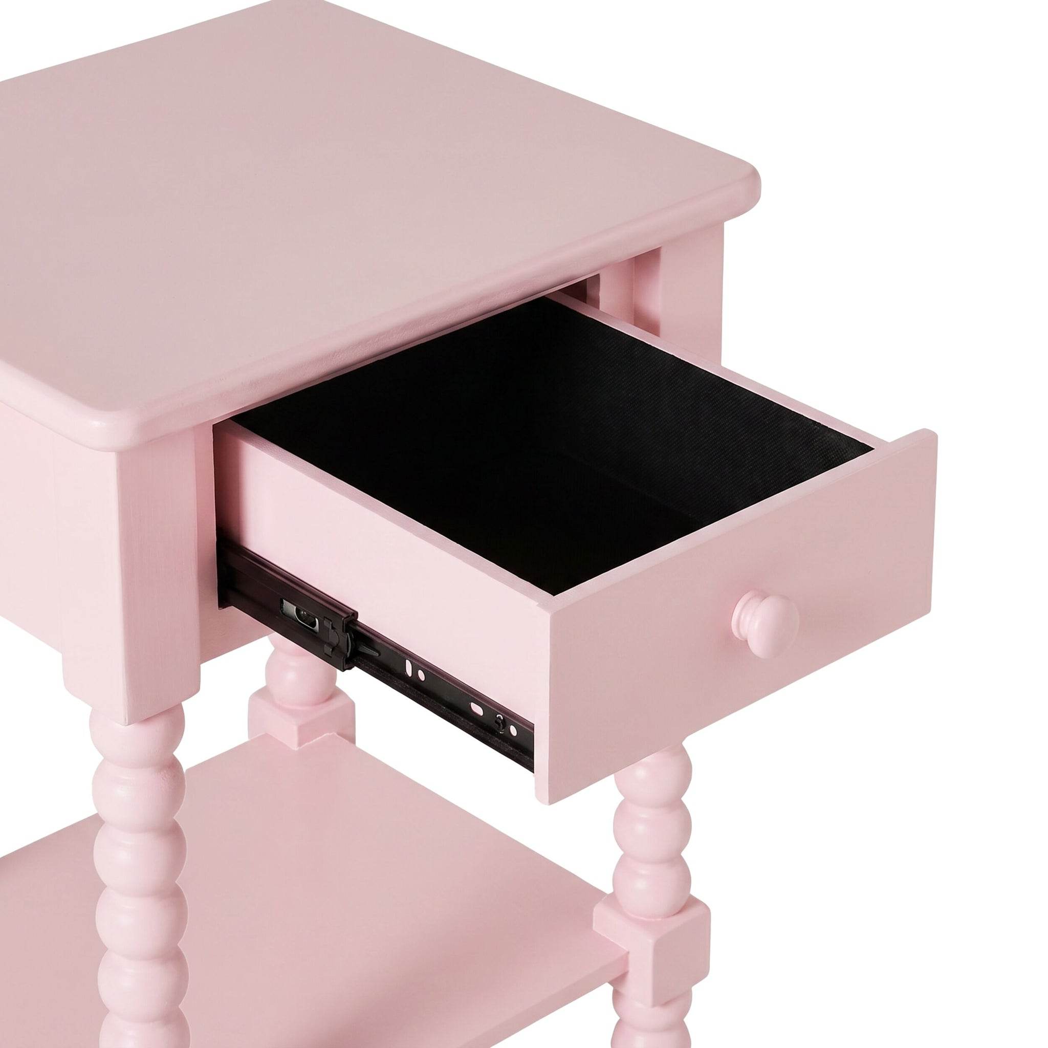 Maisie 1 Drawer Bedside Pink