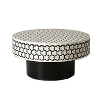 Nora Bone Inlay Coffee Table Black