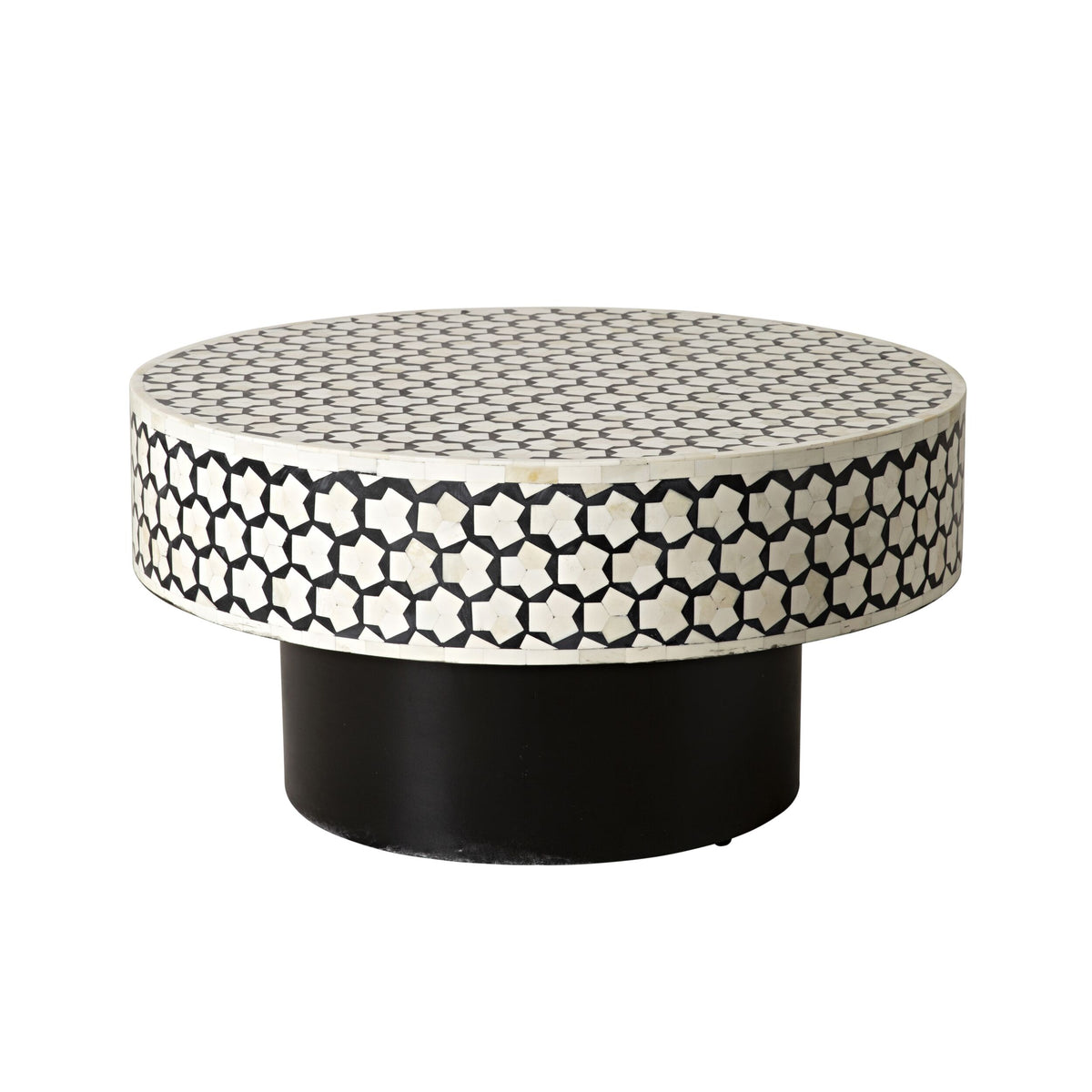 Nora Bone Inlay Coffee Table Black – Early Settler NZ