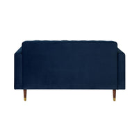 Stitch 2 Seater Velvet Sofa Indigo