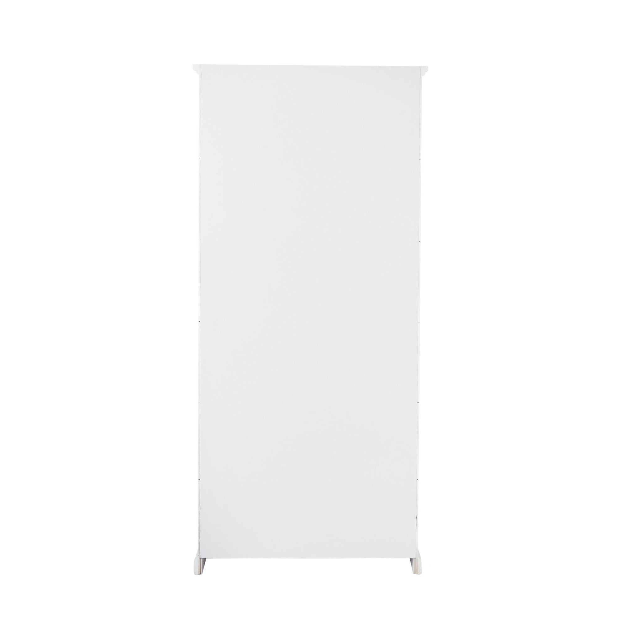 Armand 4 door Display Cabinet White with Grey Detail