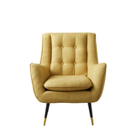 Roux Linen Armchair Mustard