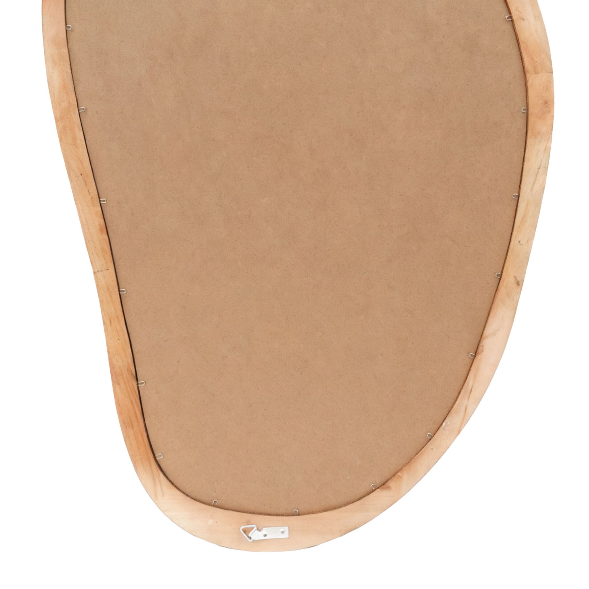 Fluid Wooden Wall Mirror Walnut 118x58cm