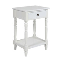 Valentine Bedside Table White