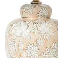Pink Blush Floral Table Lamp 50cm