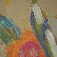 Sunburst Bouquet Framed Textured Print 100x135cm