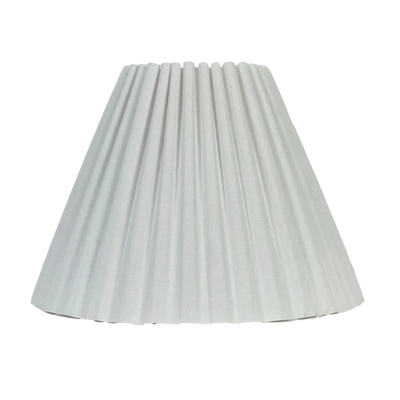 Isabella Pleated Tapered Shade White 25cm