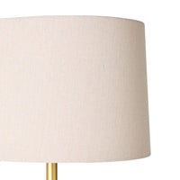 Siena Round Travertine Floor Lamp 155cm