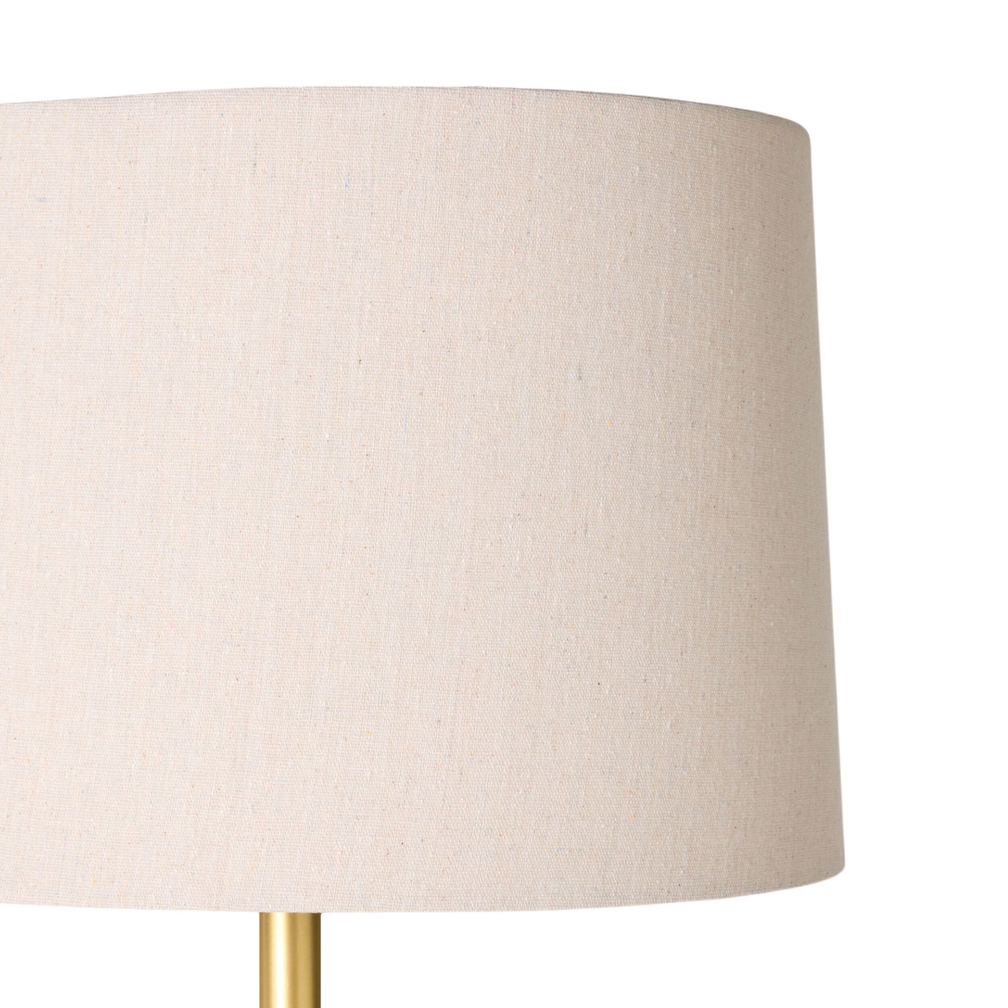 Siena Round Travertine Floor Lamp 155cm