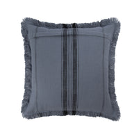 Loft Fringe Stripe Cushion Slate Blue 50x50cm