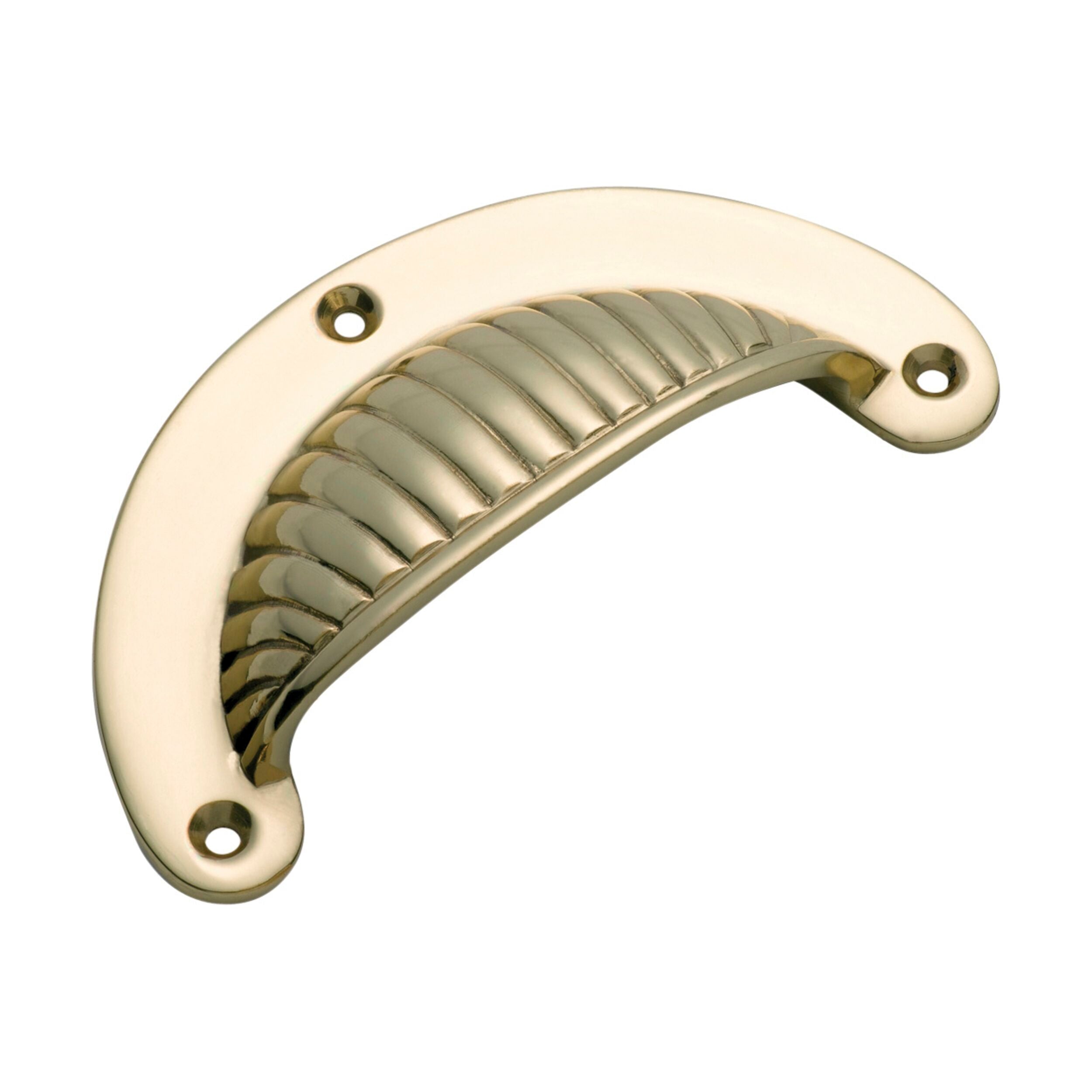 Solid Polished Brass Cup Handle