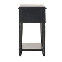 Clover 1 Drawer Bedside Table / Side Table Black
