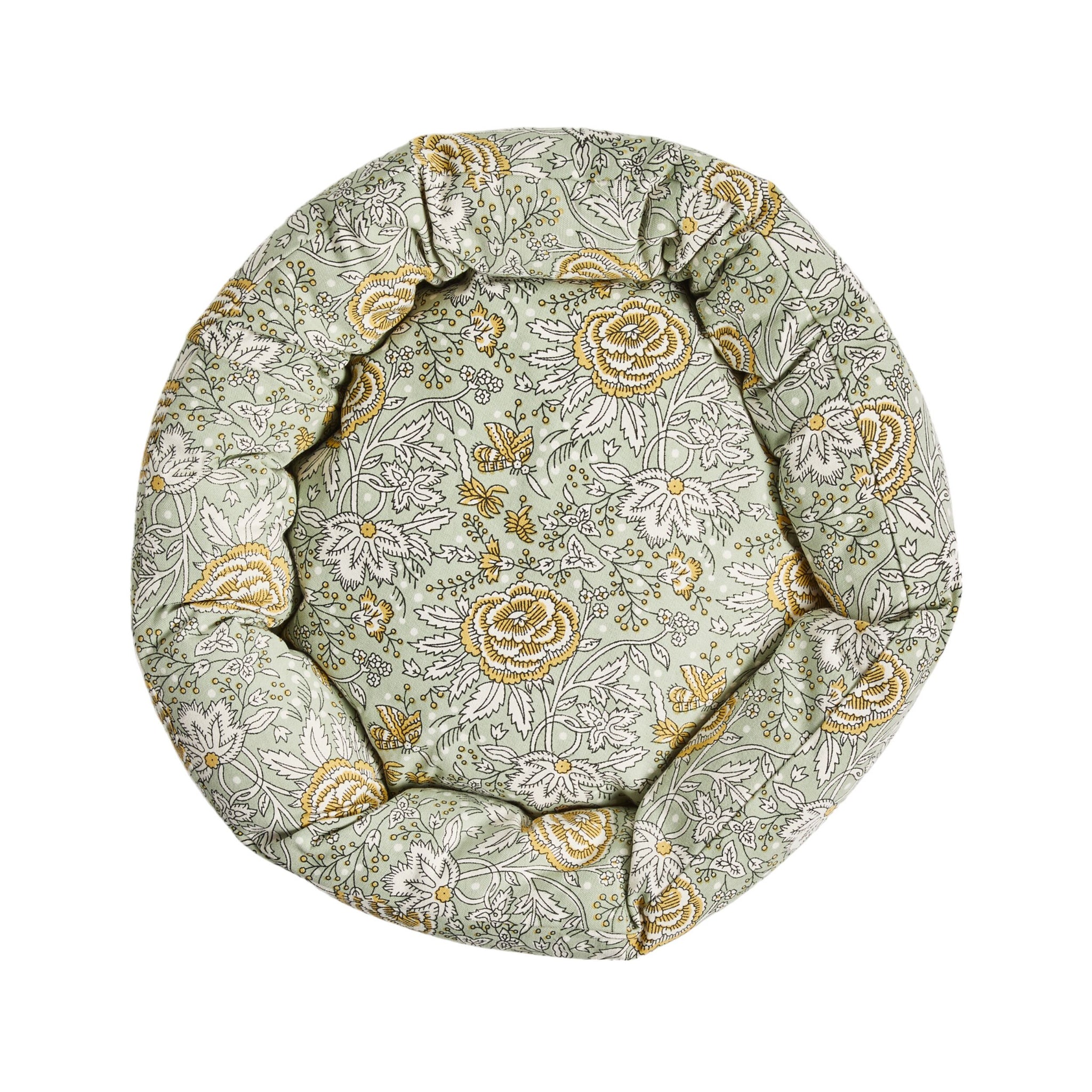 Elia Floral Blockprint Pet Bed Sage 60x15cm