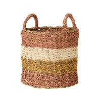 Ravani Wide Stripe Round Storage Basket Set of 4