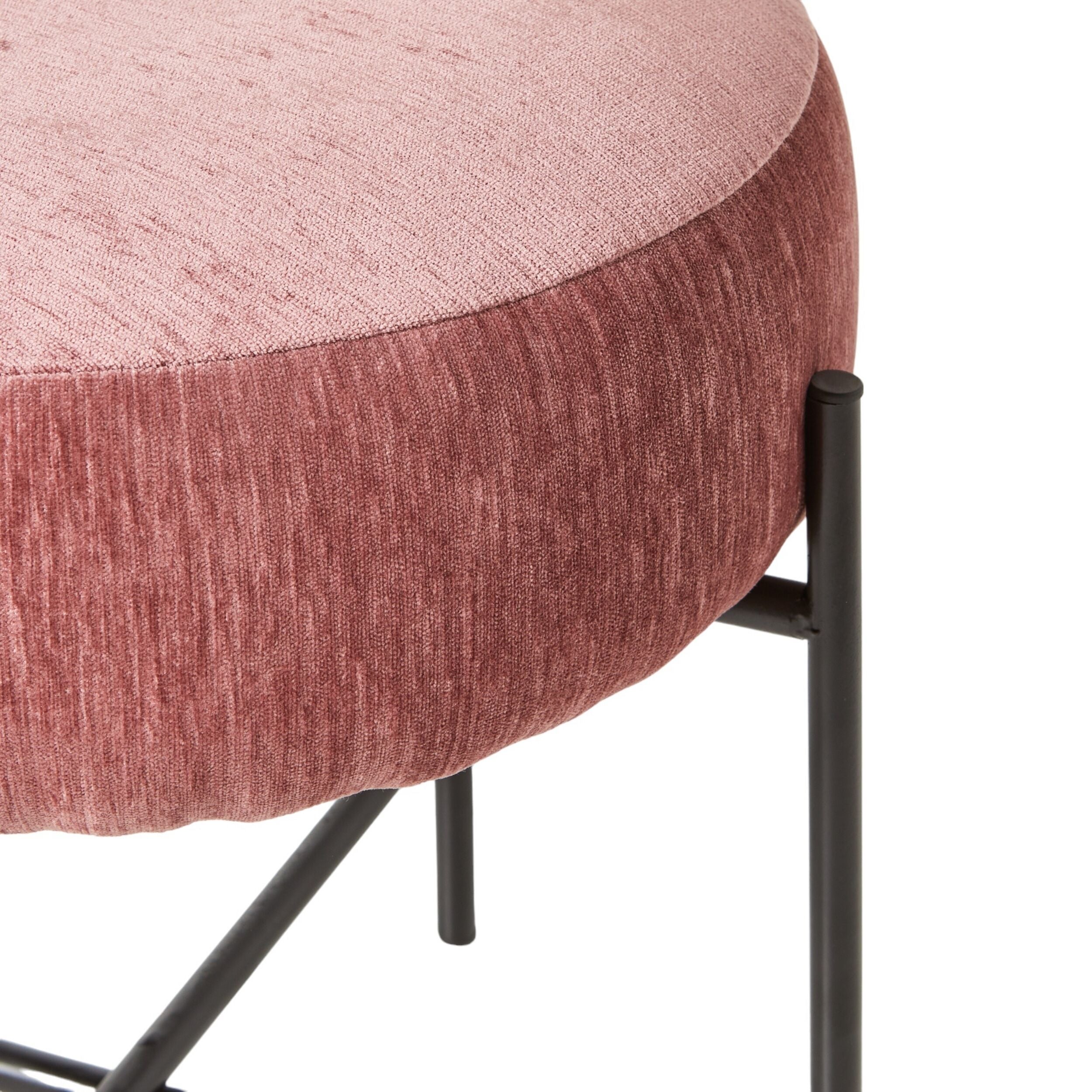 Mads Round Footstool Cascade Rose