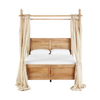 Hampton Mango Wood Queen Canopy Bed