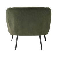 Kianna Occasional Chair Velvet Eucalyptus Green