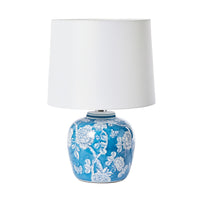 China Blue Floral Table Lamp 46cm