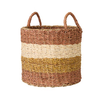 Ravani Wide Stripe Round Storage Basket Set of 4
