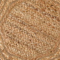 Tulum Braided Hexagonal Jute Placemat 38cm Set of 2