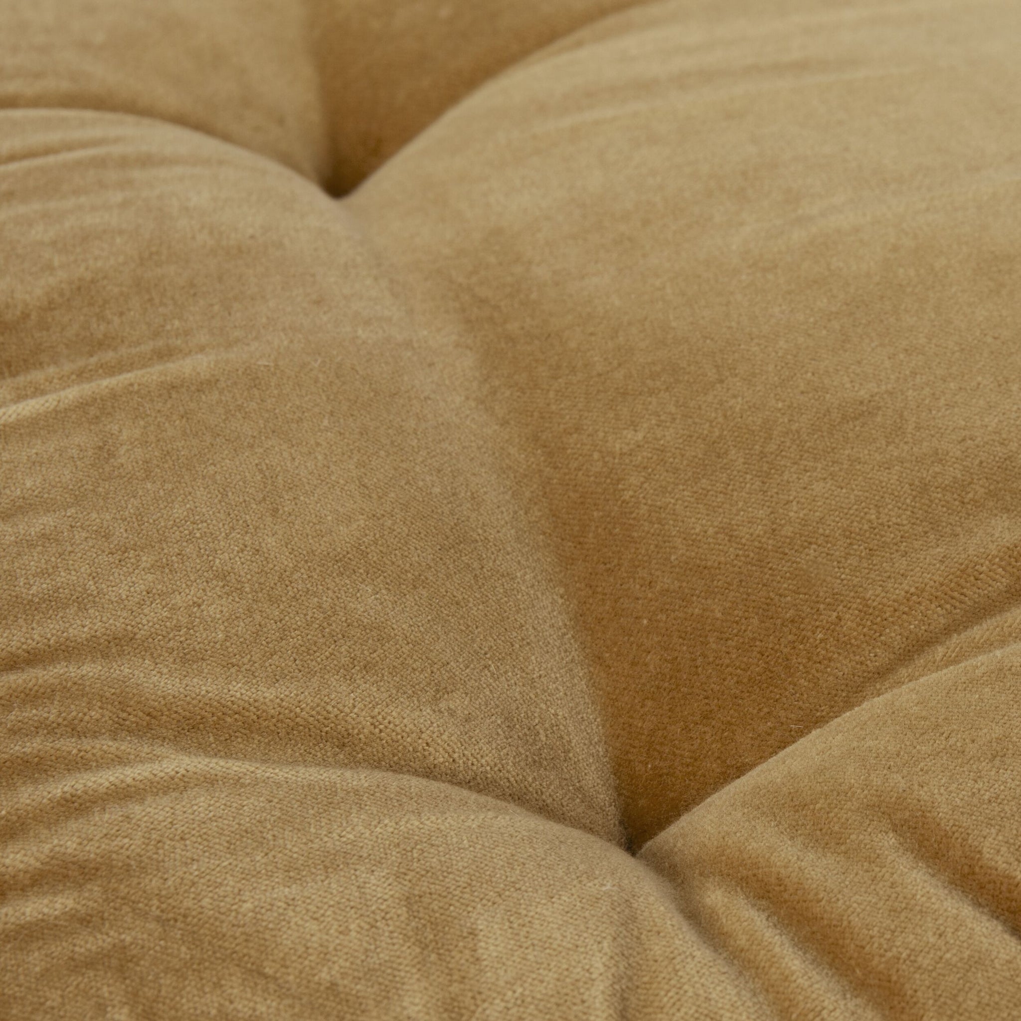 Sierra Cotton Velvet Seat Cushion Honey Gold