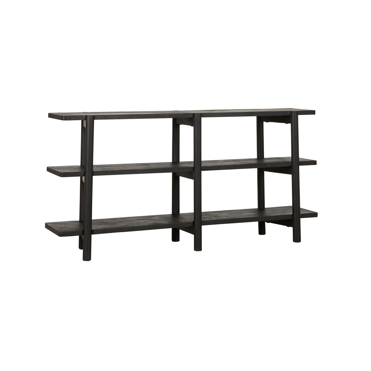 Karli Low Line Bookshelf Black 160cm