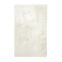 Faux Rabbit Fur Rug Ivory 150x240cm