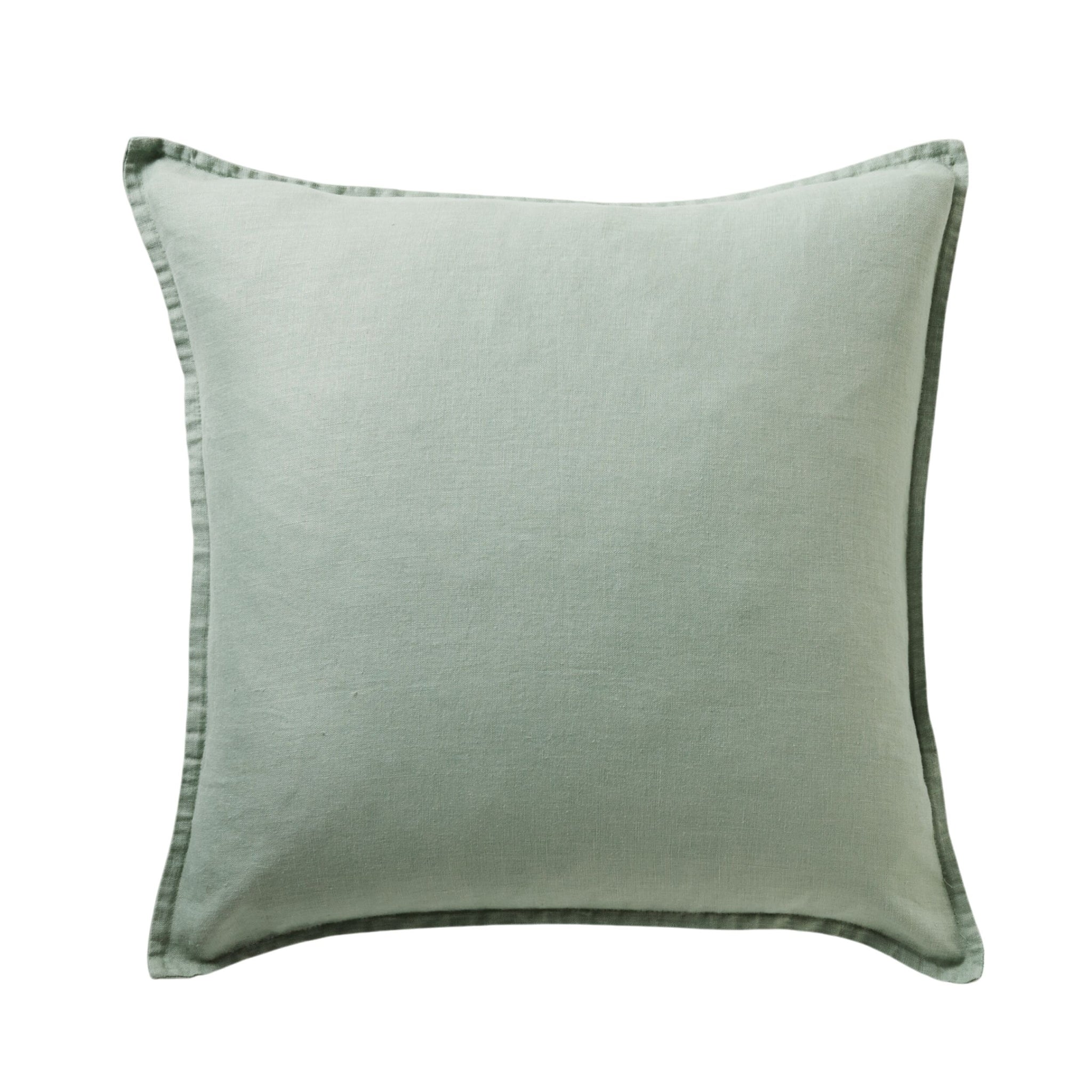 Hamptons French Linen Cushion Soft Sage 50x50cm