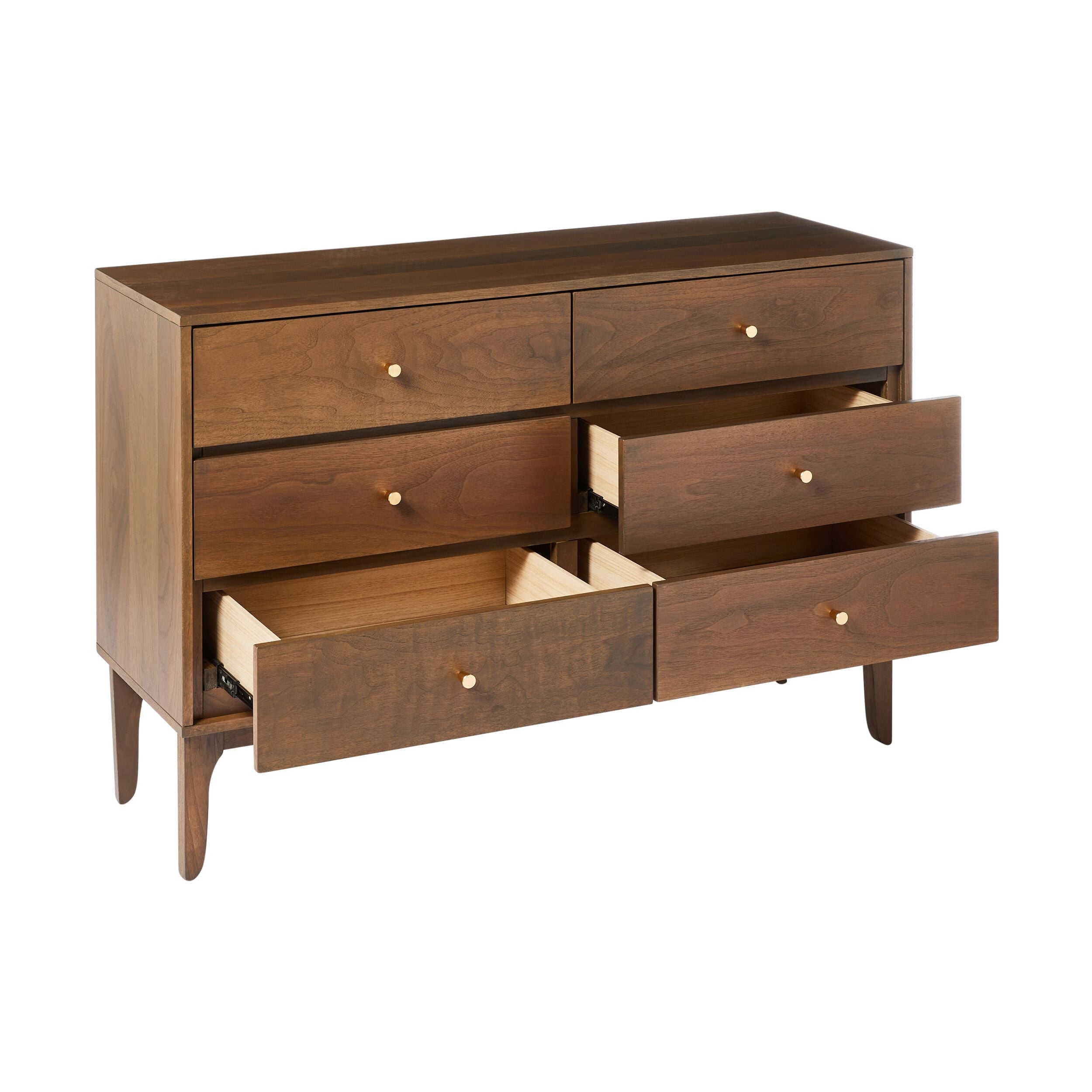 Vincent 6 Drawer Chest Walnut