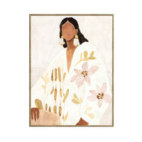 Golden Muse Framed Textured Artwork 120x160cm