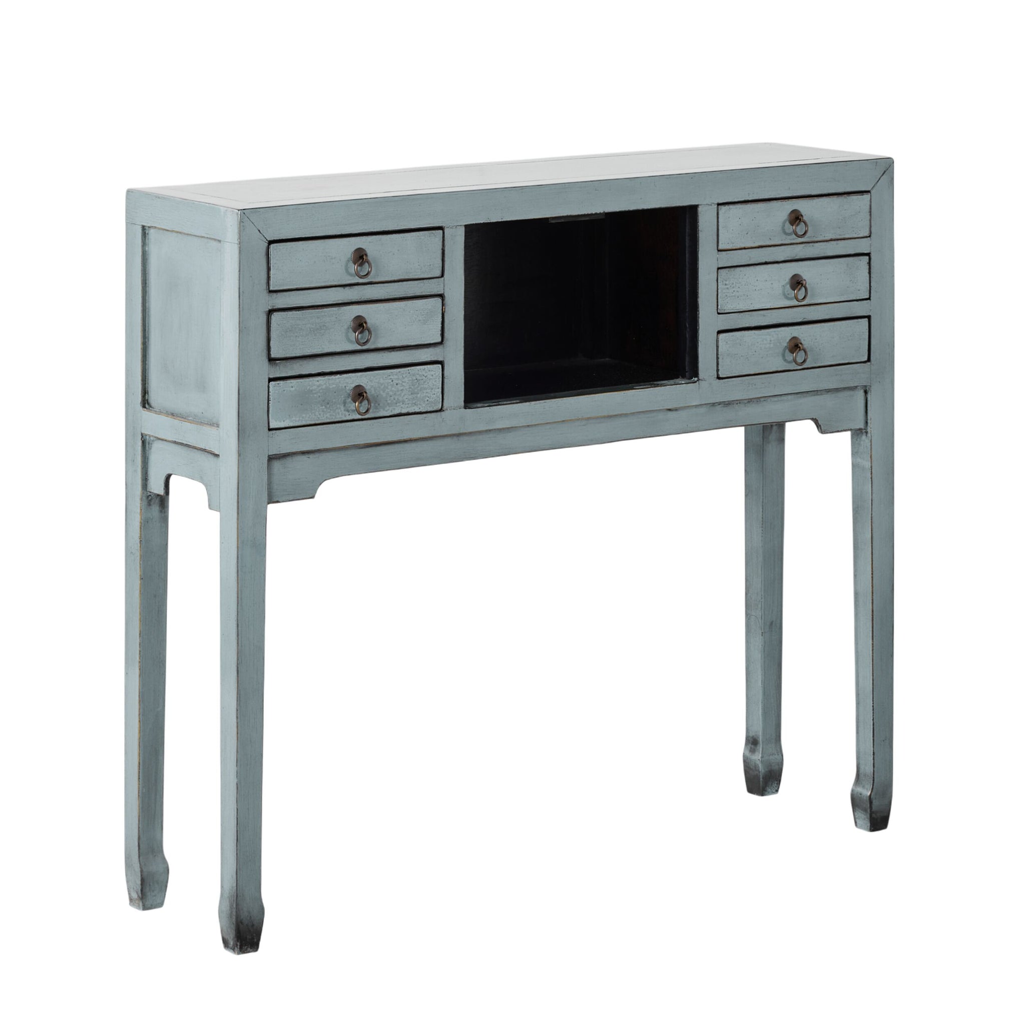 Sansha 2 Door & 6 Drawer Console Table Dove Grey