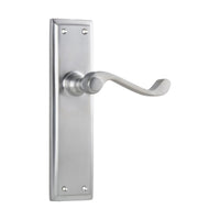 0794 Door Lever Milton Latch Pair Satin Chrome H200xW50xP68mm