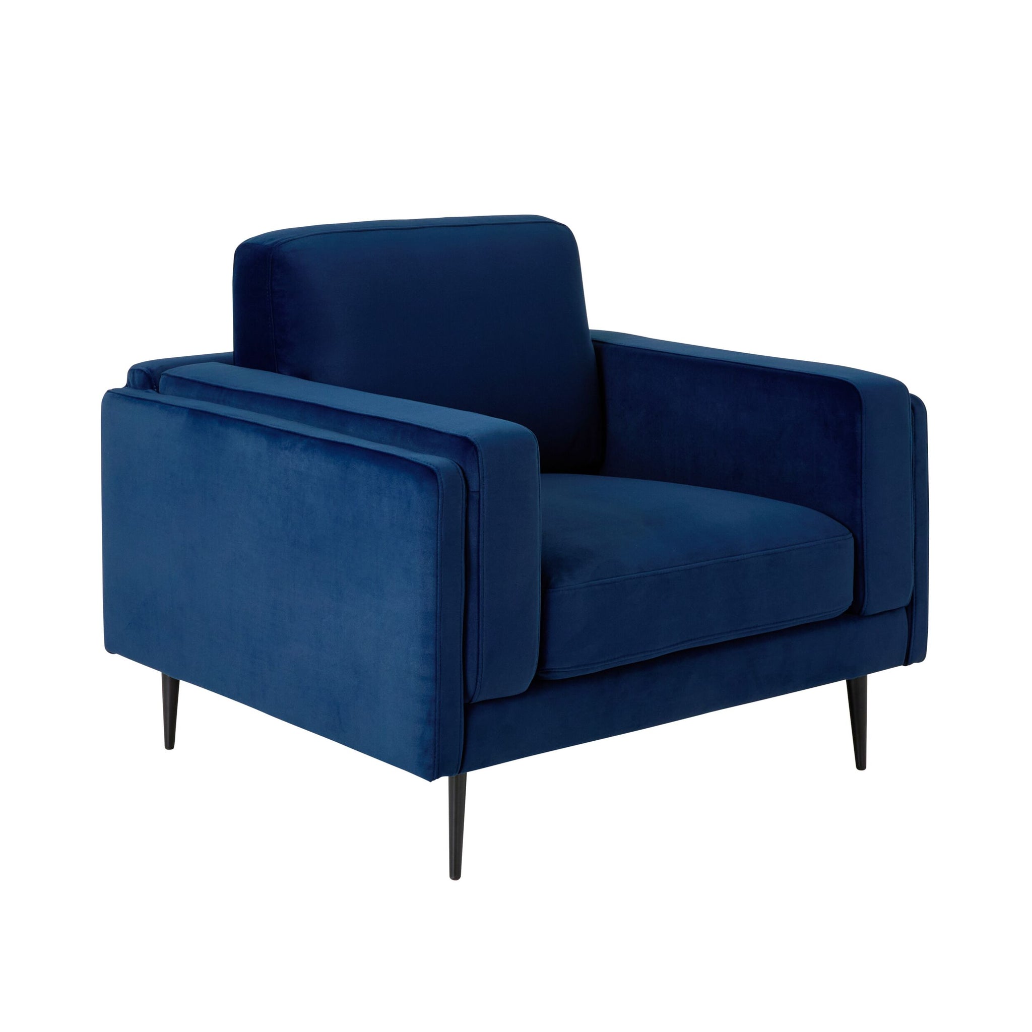 Irvine Armchair Velvet Indigo