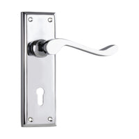 0877 Door Lever Camden Lock Pair Chrome Plated H152xW50xP60mm