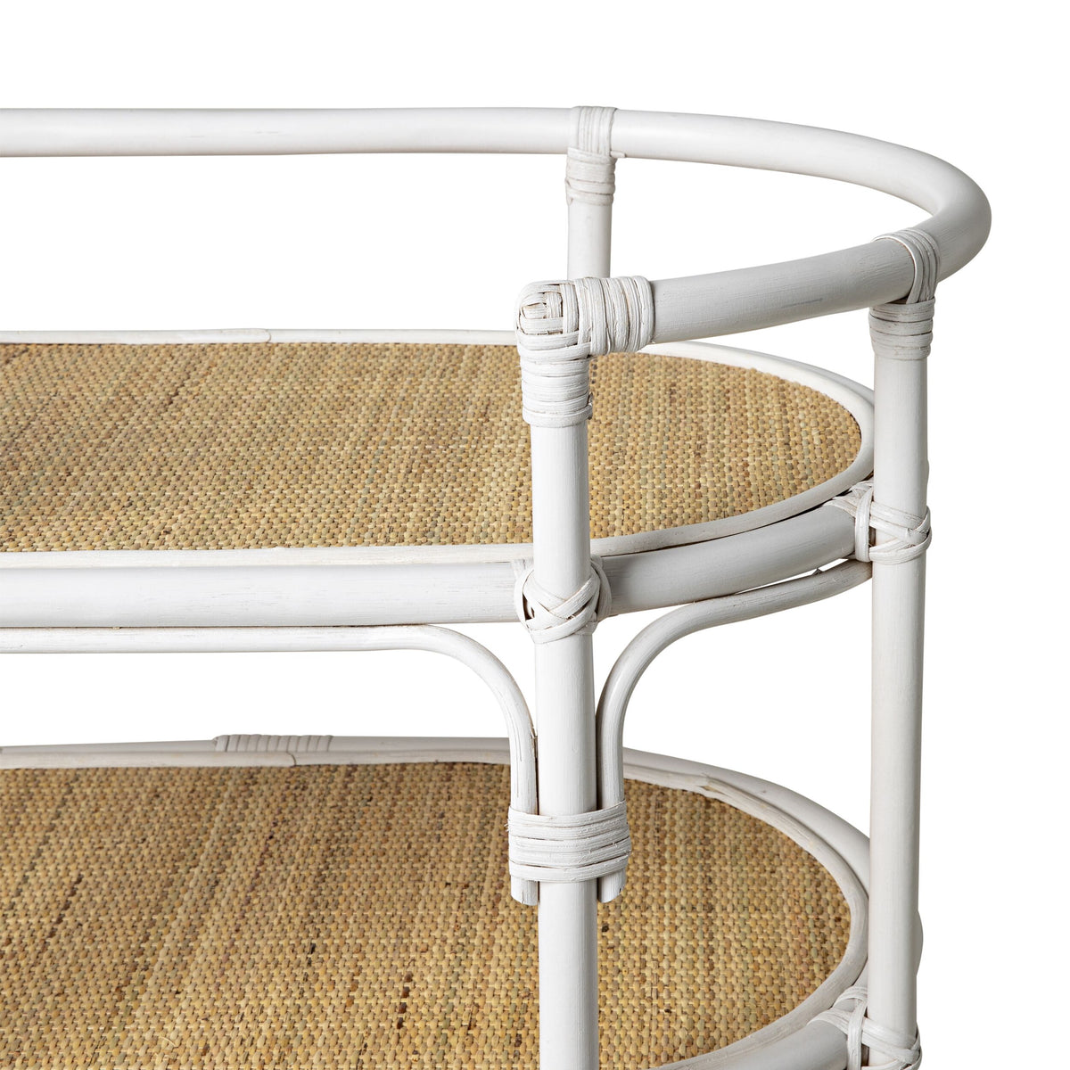 Juniper Rattan 3 Tier Curved Shelving Unit